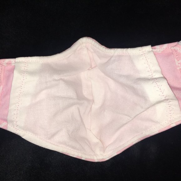 Reusable / Washable Sculpted Mask - Pink Anchor - Picture 4 of 6